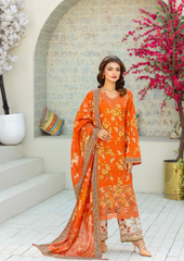 ELAYA 3 peice Prismatic Orange Glamour