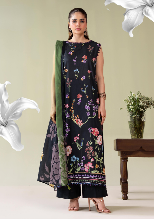 SURMAI 3 peice Midnight Floral