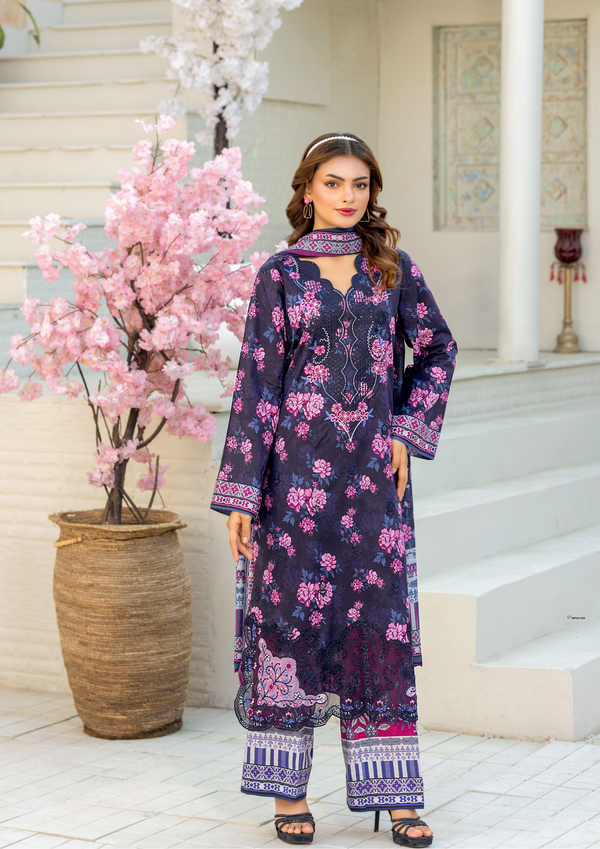 ELAYA 3 peice Midnight Floral Luxe
